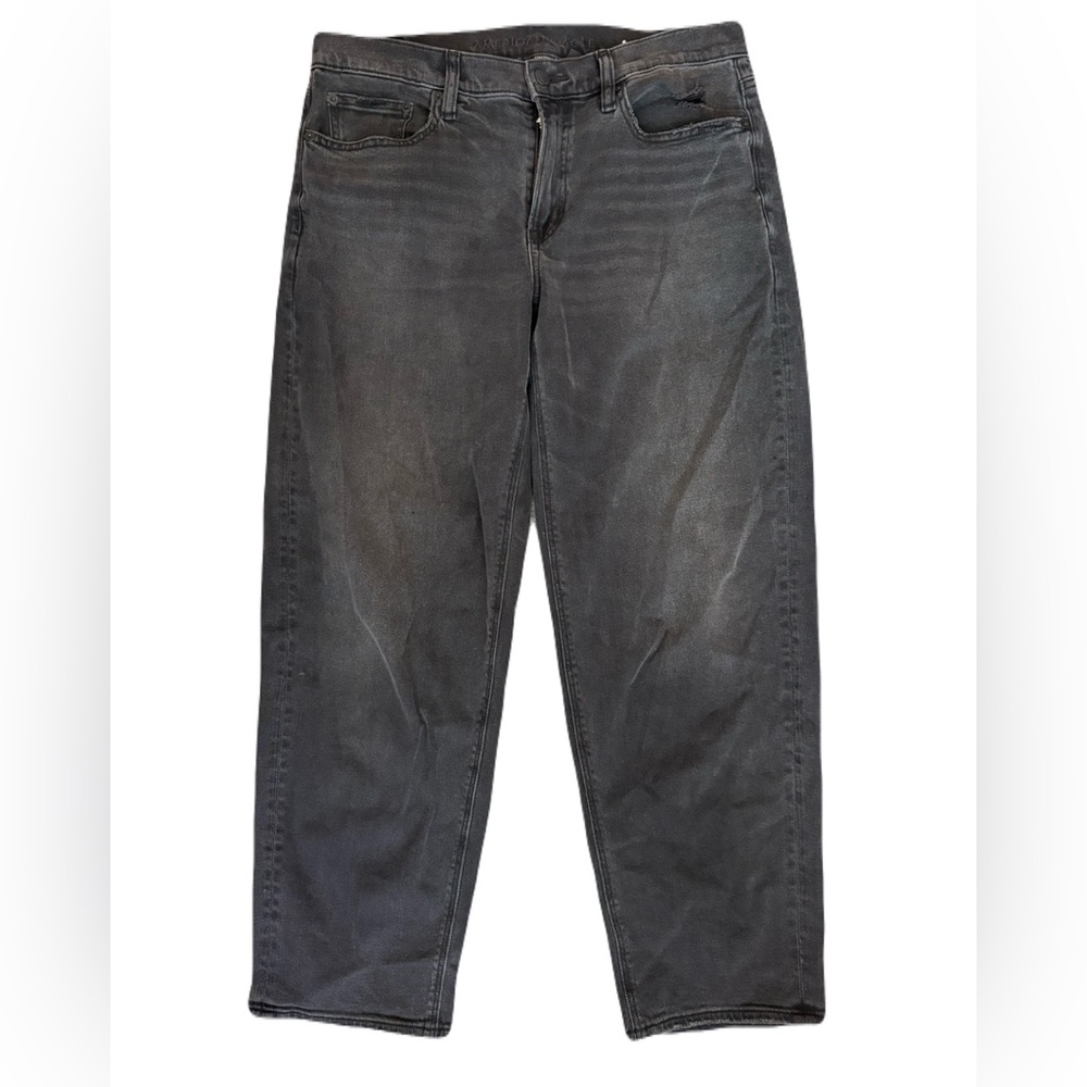 American Eagle Outfitters Dark Gray Relaxed Jeans